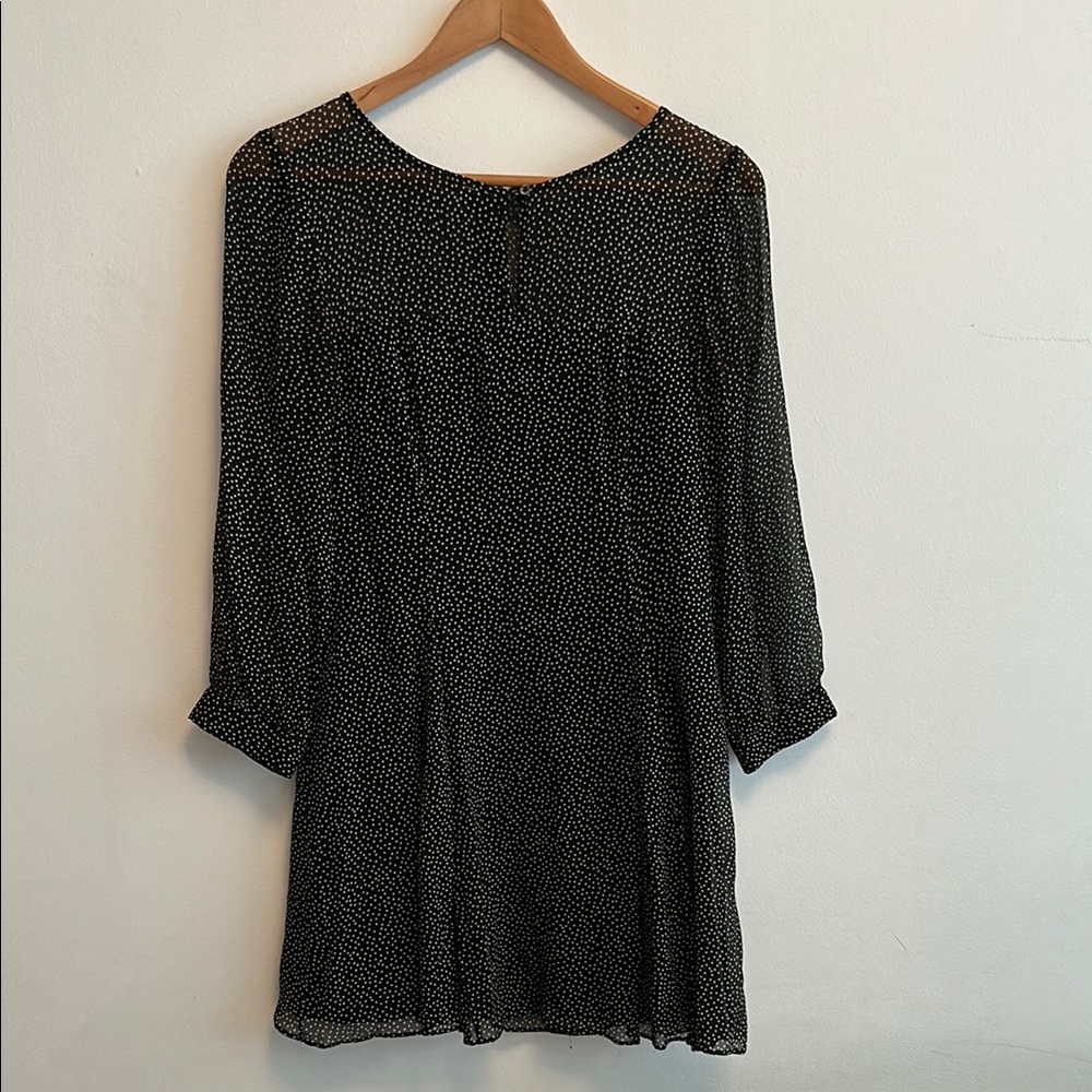 J. Crew Black and White Long Sleeve Dress